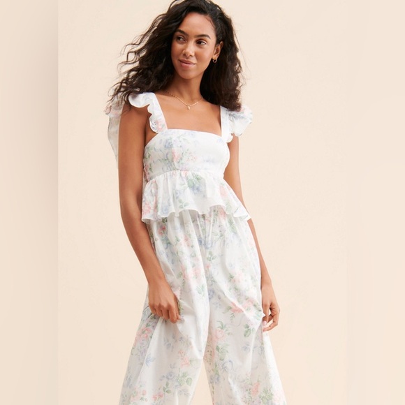 SELKIE x Anthropologie Weekender Wide-Leg Jumpsuit, EUC, Size L - Picture 2 of 8